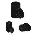 Vector illustration of and symbol. Set of and cardboard stock vector illustration.
