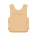 Vector Illustration of Tactical Vest for Security and Safety Design Use Royalty Free Stock Photo