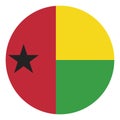 illustration of a template design for one of the flags of a member of the continent of Africa, namely Guinea Bissau