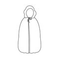 Vector design of tent and raincoat icon. Collection of tent and hood stock vector illustration.