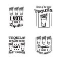 Vector illustration of tequila