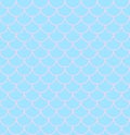 Vector illustration texture of scales on mermaid tail or fish, seamless pattern of scales in pink colors on blue Royalty Free Stock Photo