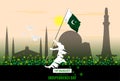 Vector Illustration for 14th August Independence day of Pakistan