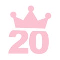 20th birthday party pink clip art