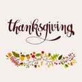 Autumn thanksgiving card