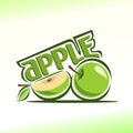 Vector illustration on the theme of apple Royalty Free Stock Photo