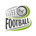 Vector illustration on theme football game Royalty Free Stock Photo