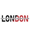 Vector illustration on the theme of London. Typography, t-shirt graphics, poster, print, banner, flyer, postcard