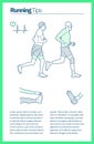 Vector illustration on the theme of running.