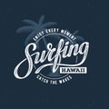 Surfing Hawaii Blue