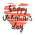 Vector illustration on the theme of Valentine`s Day