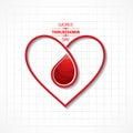 Vector illustration on the theme of world Thalassemia day - 8th May Royalty Free Stock Photo