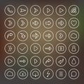 Set of arrow icons. Royalty Free Stock Photo