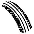 Tire Tread Pattern Vector Illustration Royalty Free Stock Photo