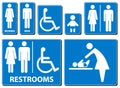 Vector illustration toilette sign Royalty Free Stock Photo