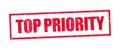 Top Priority stamp ink Royalty Free Stock Photo