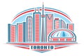 Vector illustration of Toronto Royalty Free Stock Photo