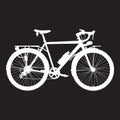 Vector illustration of touring bike in flat style