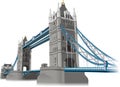 Tower of London Bridge Vector Illustration Royalty Free Stock Photo