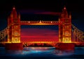 Tower Bridge world famous historical monument of London