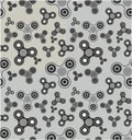Spinner seamless pattern Royalty Free Stock Photo