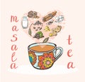 Vector illustration of indian tea