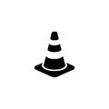 Vector Illustration Traffic Cone for Construction Safety and Road Use Royalty Free Stock Photo