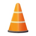 vector illustration traffic cone Royalty Free Stock Photo