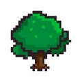 Vector Illustration of Tree. Pixel design slot machine graphics.