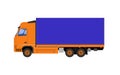 The vector illustration of the truck.
