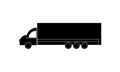 Truck Icon - Van Symbol - Traveling vehicle - Truck icon, isolated. Flat design