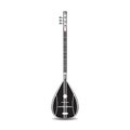 Vector illustration of turkish baglama saz in flat style