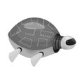 Vector illustration of turtle and robotic icon. Collection of turtle and shell vector icon for stock.