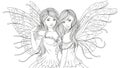 NTwo beautiful fairies