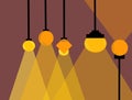 Vector illustration type of hanging lamp