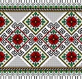 Vector illustration of ukrainian folk seamless pat