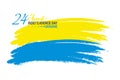 Vector Illustration of Ukrainian Independence Day. 24th August