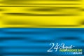 Vector Illustration of Ukrainian Independence Day. 24th August