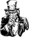 Uncle Sam Vector Illustration Royalty Free Stock Photo