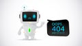 Vector illustration, 404 page design.