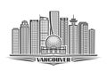 Vector illustration of Vancouver Royalty Free Stock Photo