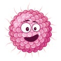 Vector illustration of a Varicella Zoster Virus in cartoon style isolated on white background Royalty Free Stock Photo