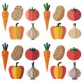 vector illustration of a vegetable icon set on a white background. Royalty Free Stock Photo