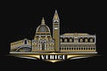 Vector illustration of Venice Royalty Free Stock Photo