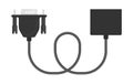 Vector Illustration of VGA to Adapter