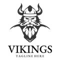 Vector illustration Viking with Helmet