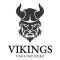 Vector illustration Viking with Helmet