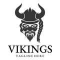 Vector illustration Viking with Helmet