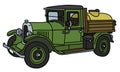 The vintage tank truck