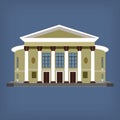 Vector illustration of vintage historical building